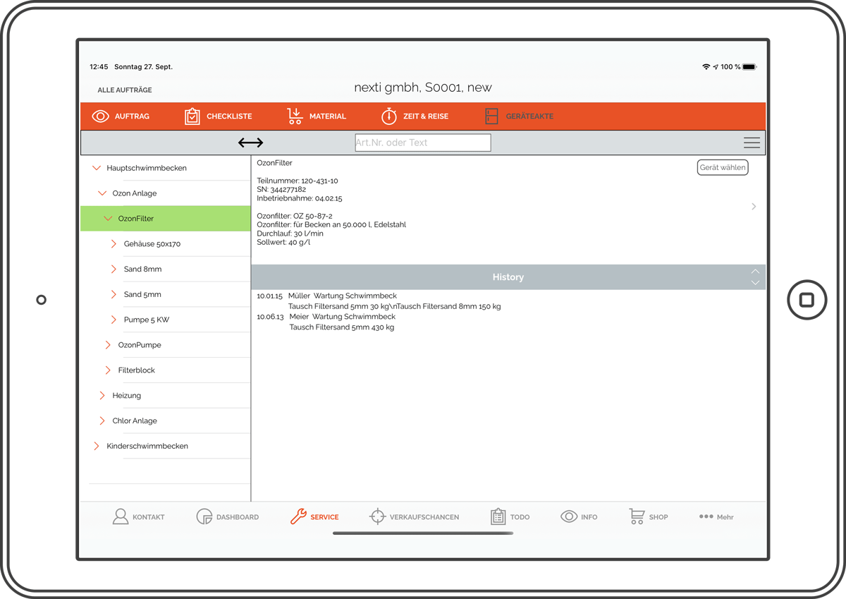 Geräteakte nexti App