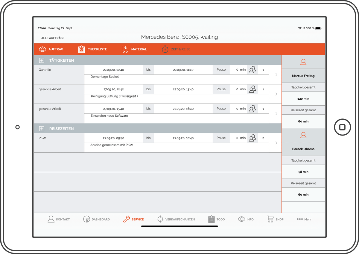 Time recording nexti App